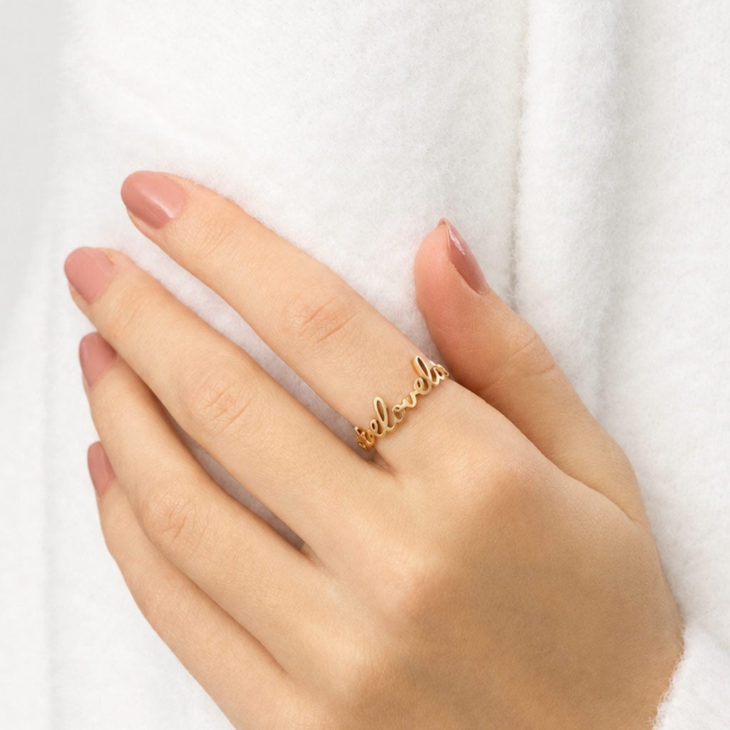 LULU Copenhagen For My Love Ring Rings Vergoldet