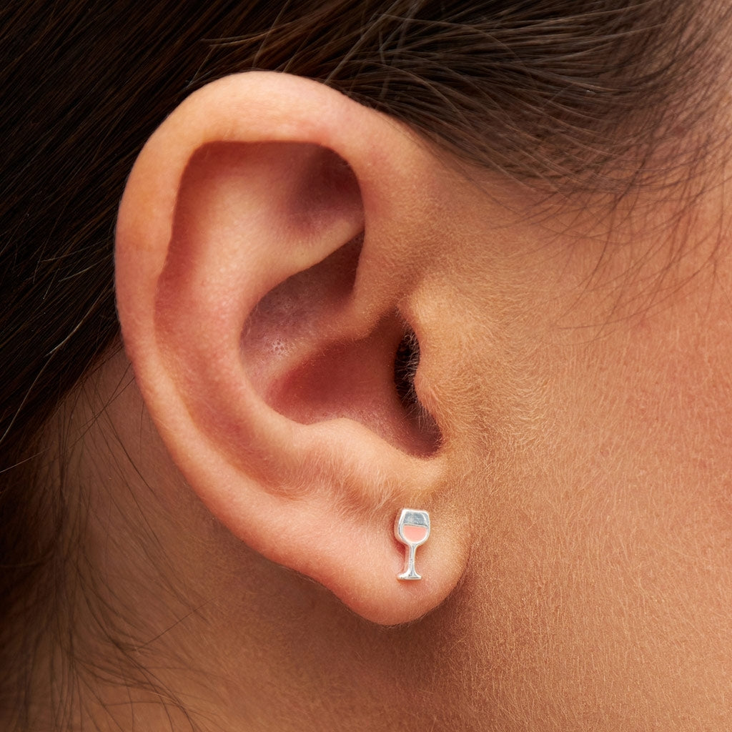 LULU Copenhagen Friday Rosé Ohrring 1 stück Ear stud, 1 pcs Silver Plated