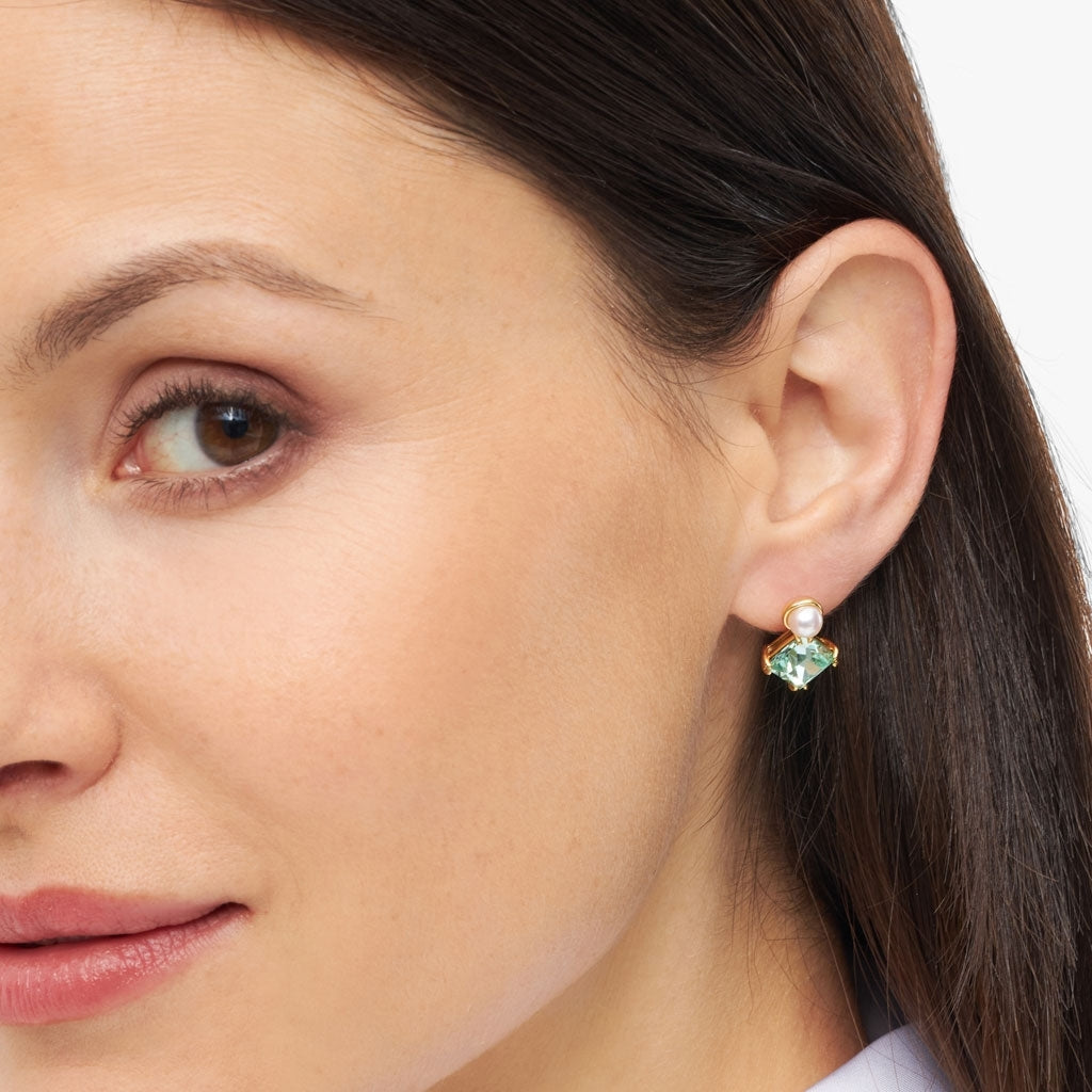 LULU Copenhagen Gala The Square Ohrring 1 stück Ear stud, 1 pcs Vergoldet