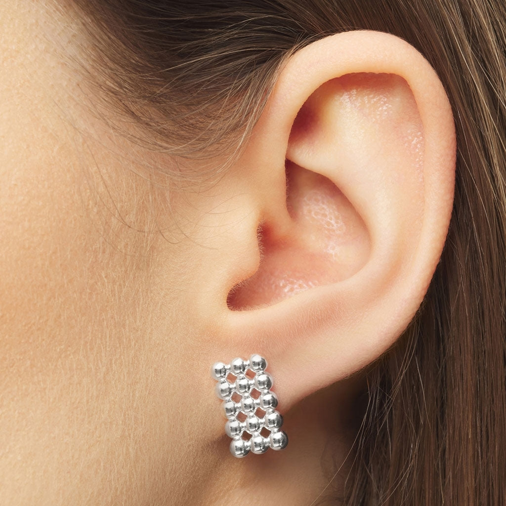LULU Copenhagen Glamour Ohrring 1 stück Ear stud, 1 pcs Silver Plated