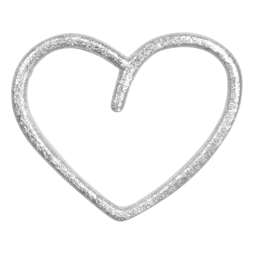 LULU Copenhagen Happy Heart Ohrring 1 stück Ear stud, 1 pcs Silver Plated