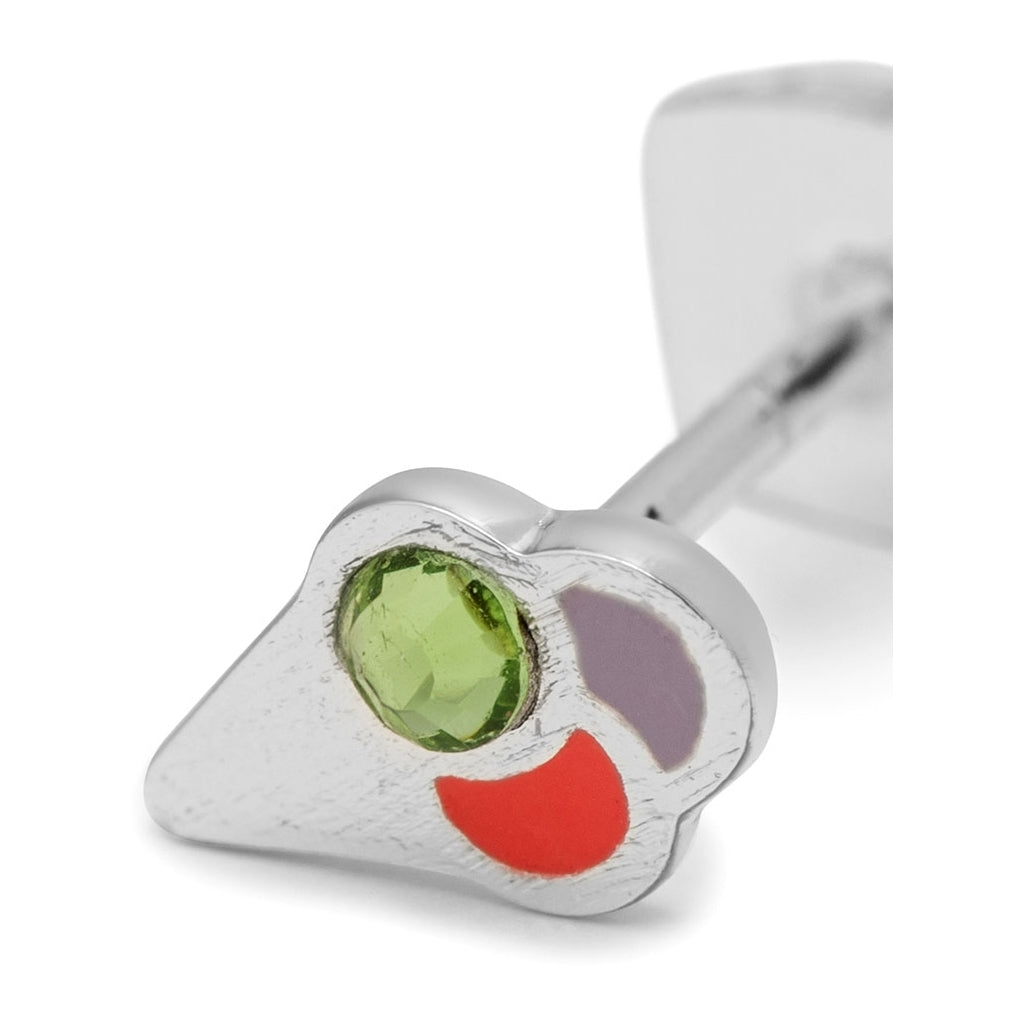 LULU Copenhagen Ice Cone Crystal Ohrring 1 stück Ear stud, 1 pcs Silver Plated