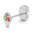 Ice Cone Crystal Ohrring 1 stück - Silver Plated