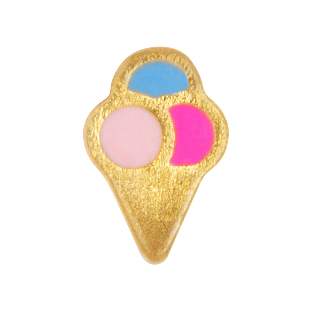 LULU Copenhagen Ice cone Ohrring 1 stück Ear stud, 1 pcs Vergoldet