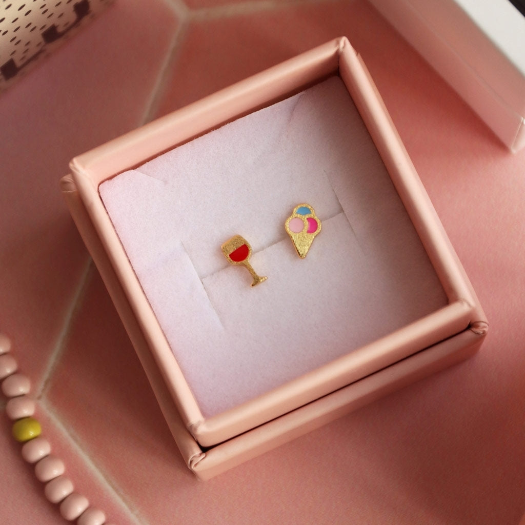 LULU Copenhagen Ice cone Ohrring 1 stück Ear stud, 1 pcs Vergoldet