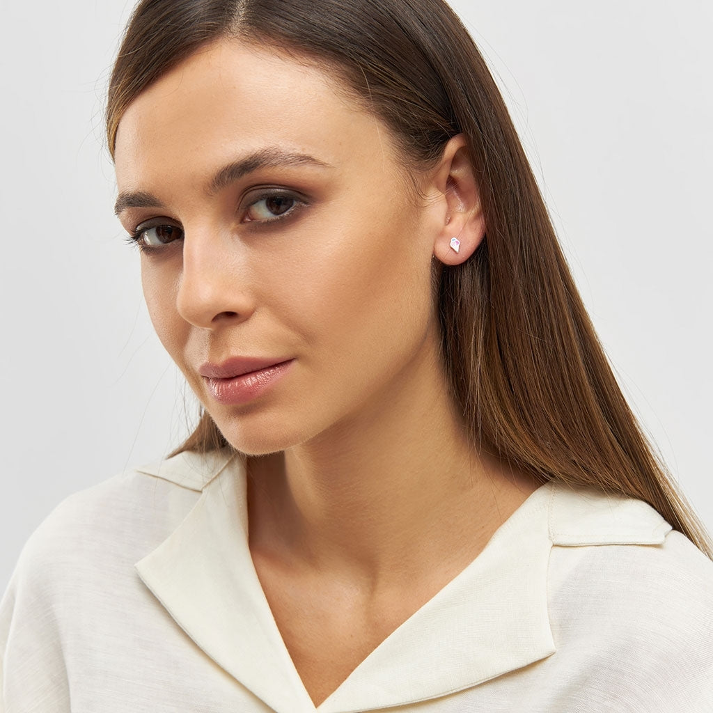LULU Copenhagen Ice cone Ohrring 1 stück Ear stud, 1 pcs Silver Plated