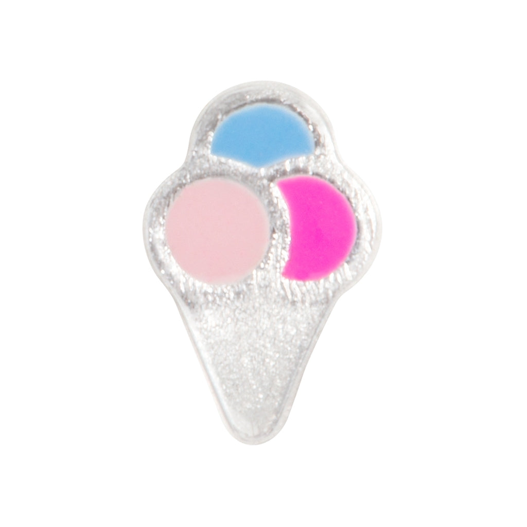 LULU Copenhagen Ice cone Ohrring 1 stück Ear stud, 1 pcs Silver Plated