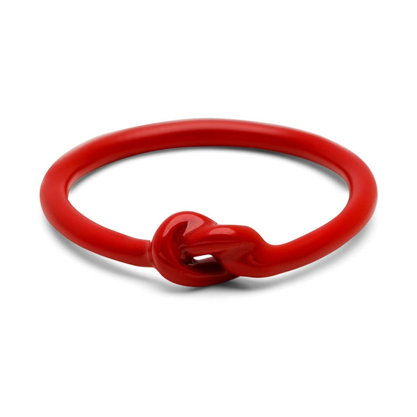 LULU Copenhagen Knot Ring Rings Passion Red