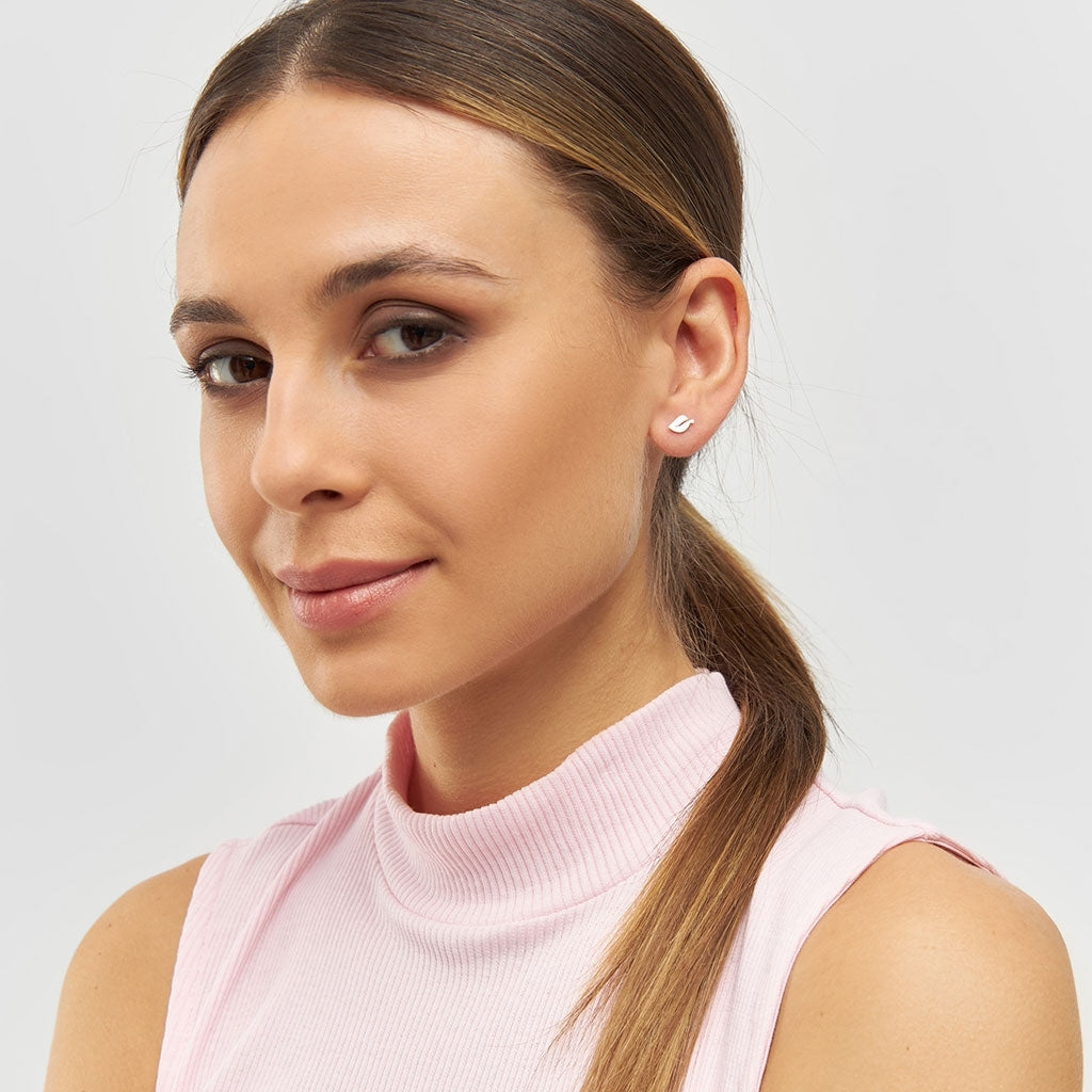 LULU Copenhagen Leaf 1 stück Ear stud, 1 pcs Silber