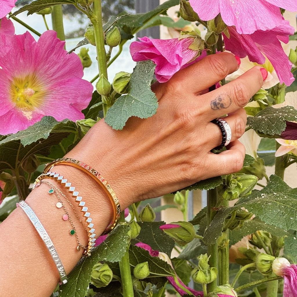 LULU Copenhagen Love & Cake Bangle - Versilbert Bracelets Silver Plated