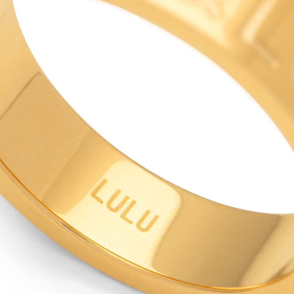 LULU Copenhagen Love & Cake Ring Rings Vergoldet