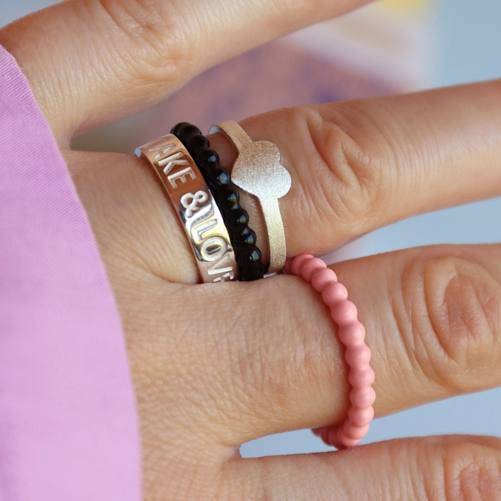 LULU Copenhagen Love & Cake Ring - Versilbert Rings Silber