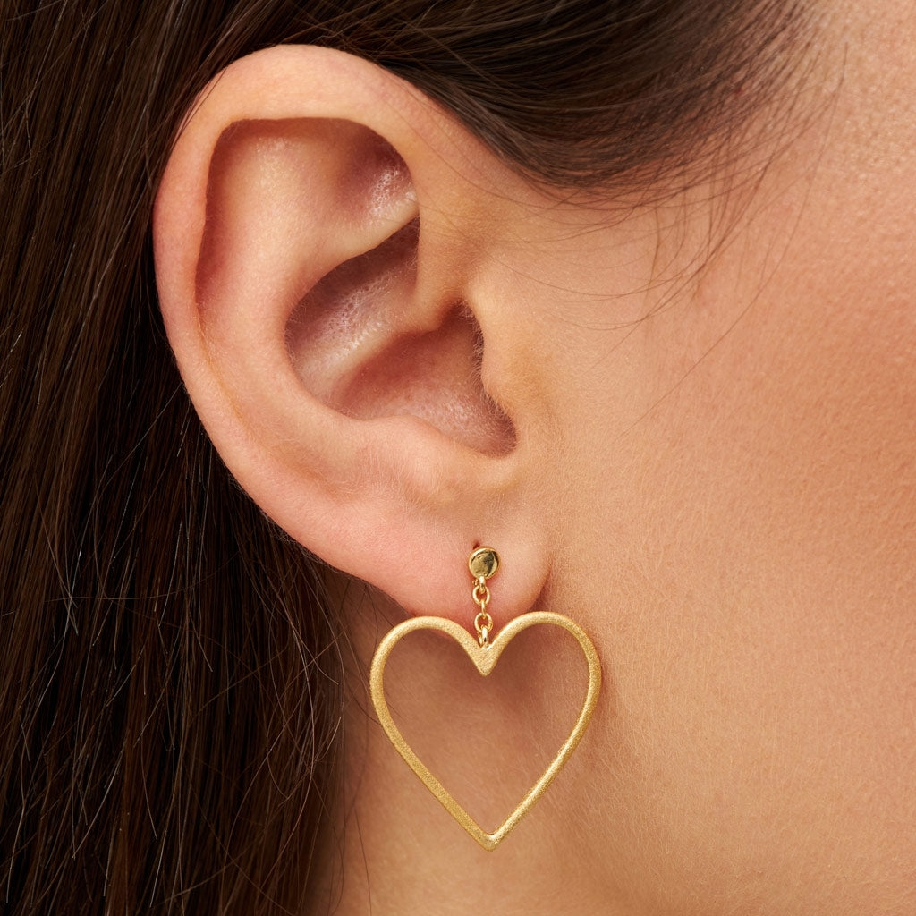 LULU Copenhagen Love Free Ohrring 1 stück Ear stud, 1 pcs Vergoldet
