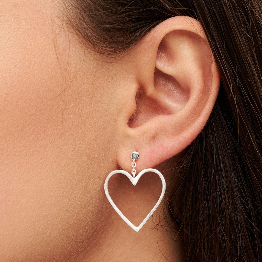 LULU Copenhagen Love Free Ohrring 1 stück Ear stud, 1 pcs Silver Plated