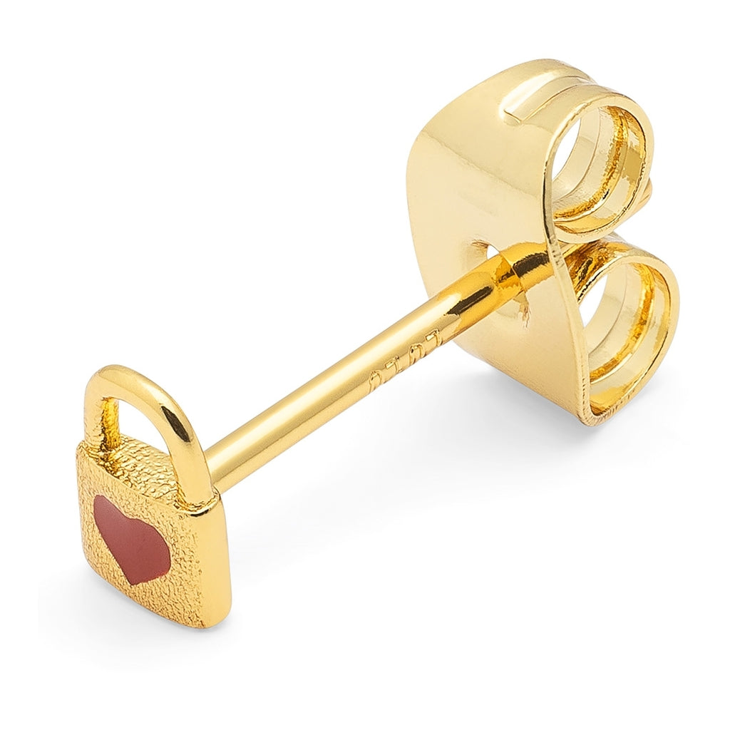 LULU Copenhagen Love Lock 1 stück Ear stud, 1 pcs Vergoldet