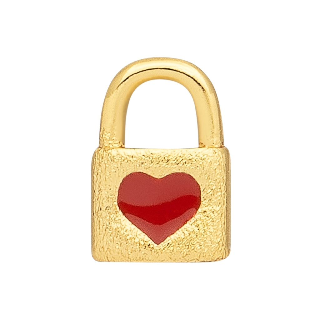 LULU Copenhagen Love Lock 1 stück Ear stud, 1 pcs Vergoldet