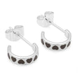 Love Repeat hoops paar - Versilbert - Cocoa Powder