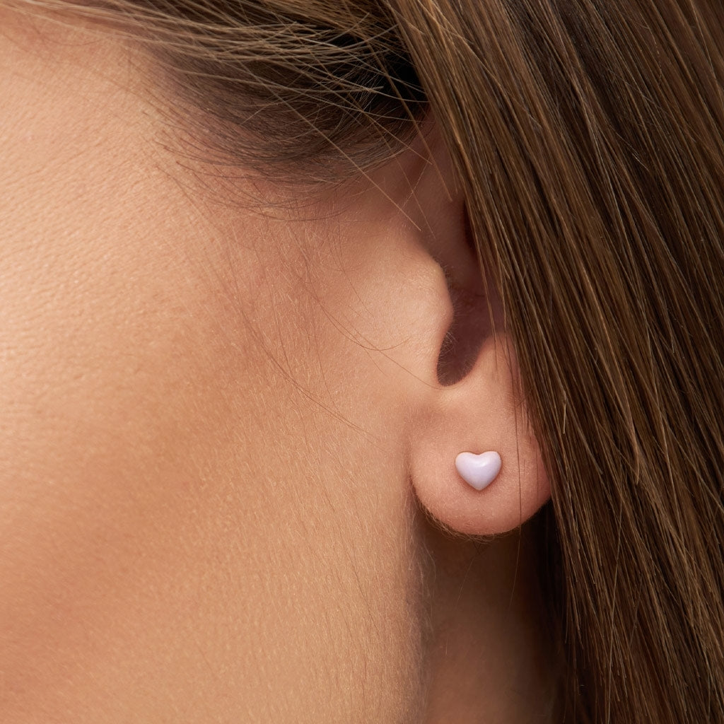 LULU Copenhagen Love U Ohrring 1 stück Ear stud, 1 pcs Lila