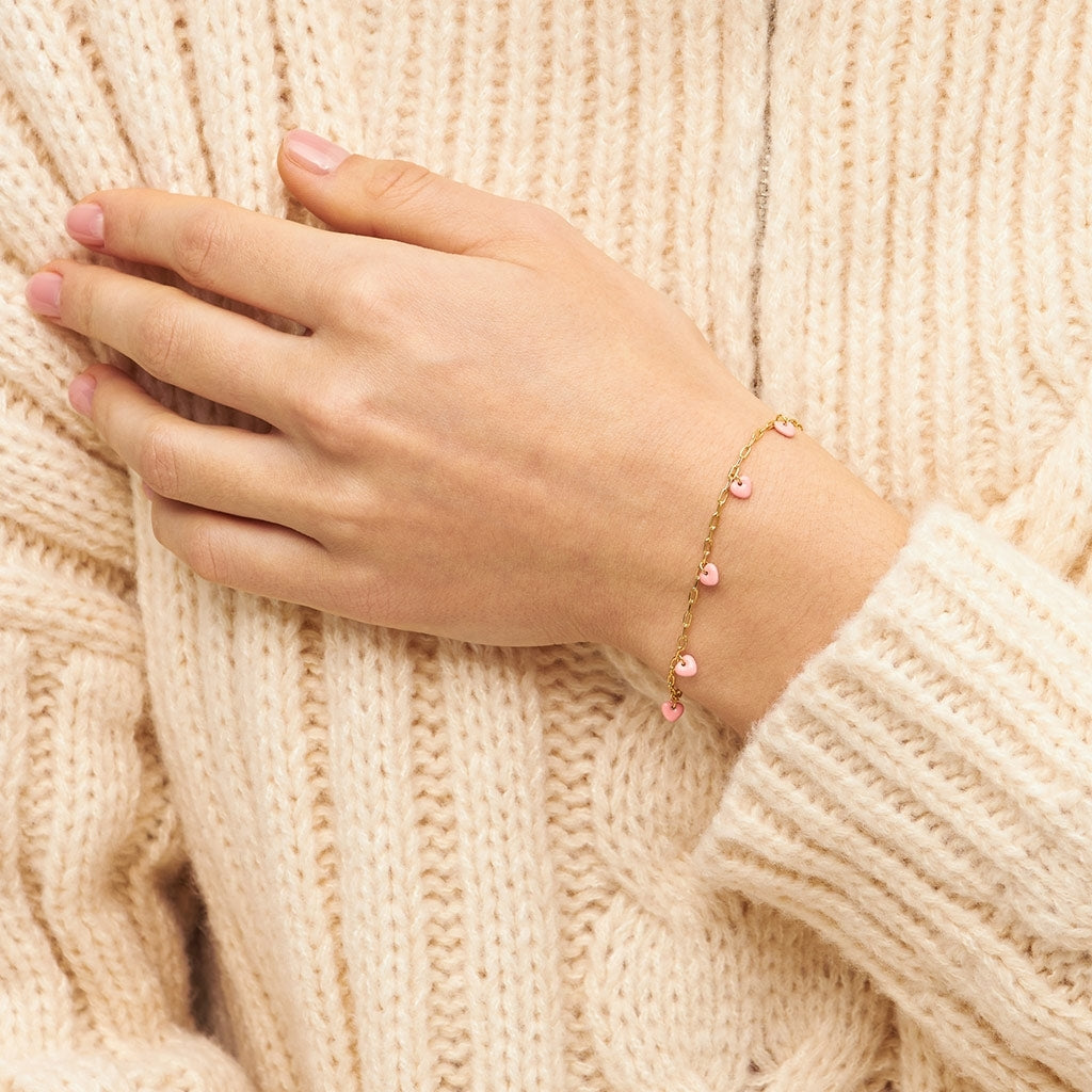 LULU Copenhagen Love U Armband vergoldet Bracelets Burnt Coral