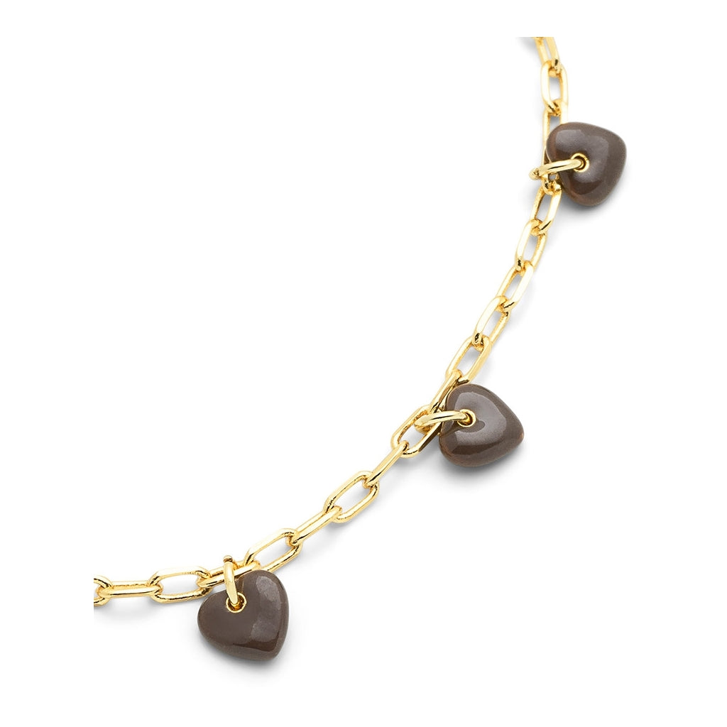 LULU Copenhagen Love U Armband vergoldet Bracelets Cocoa Powder
