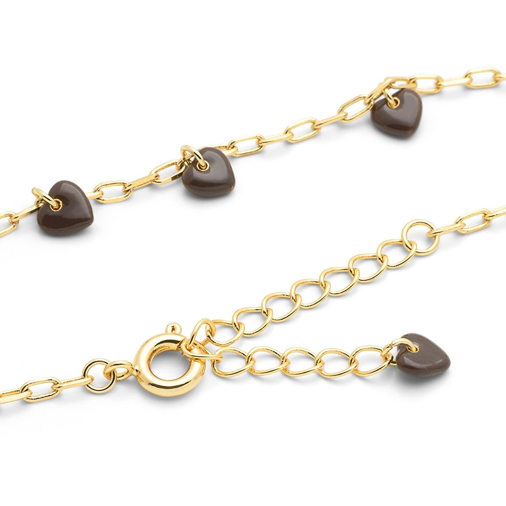 LULU Copenhagen Love U Armband vergoldet Bracelets Cocoa Powder
