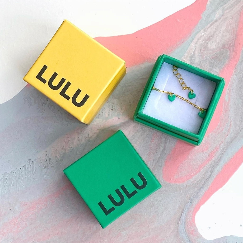 LULU Copenhagen Love U Armband vergoldet Bracelets Hellgrün