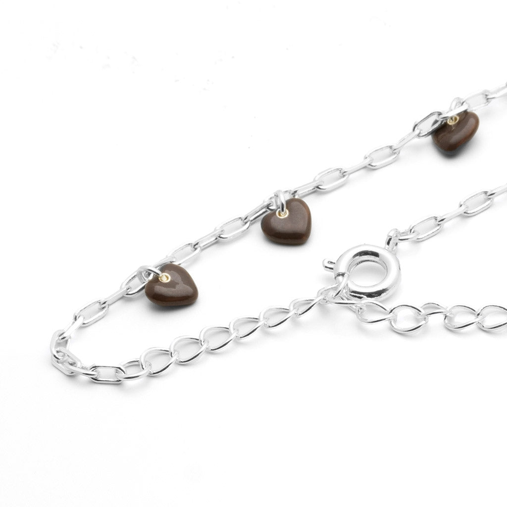 LULU Copenhagen Love U Armband versilbert Bracelets Cocoa Powder