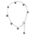 Love U Armband versilbert - Cocoa Powder