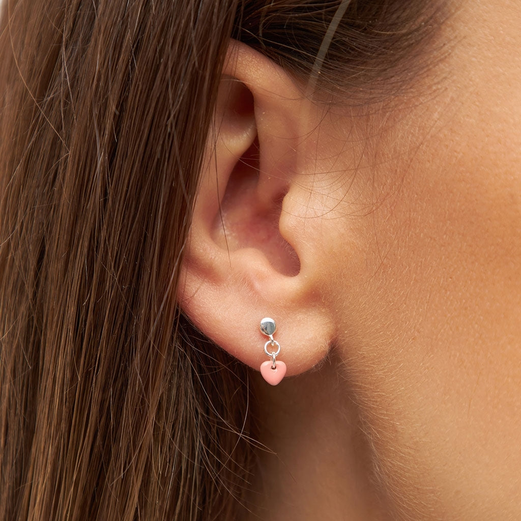 LULU Copenhagen Love U Dangling Ohrring 1 stück Ear stud, 1 pcs Burnt Coral