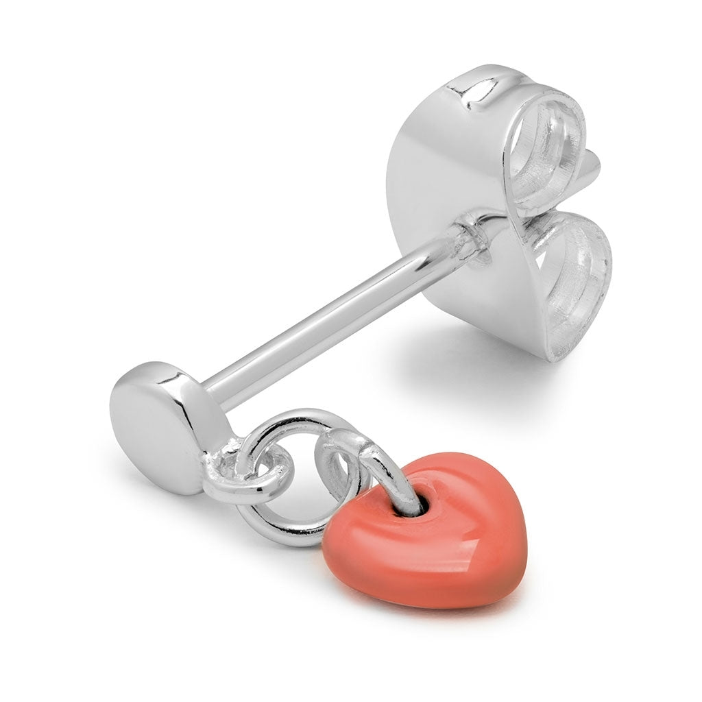 LULU Copenhagen Love U Dangling Ohrring 1 stück Ear stud, 1 pcs Burnt Coral
