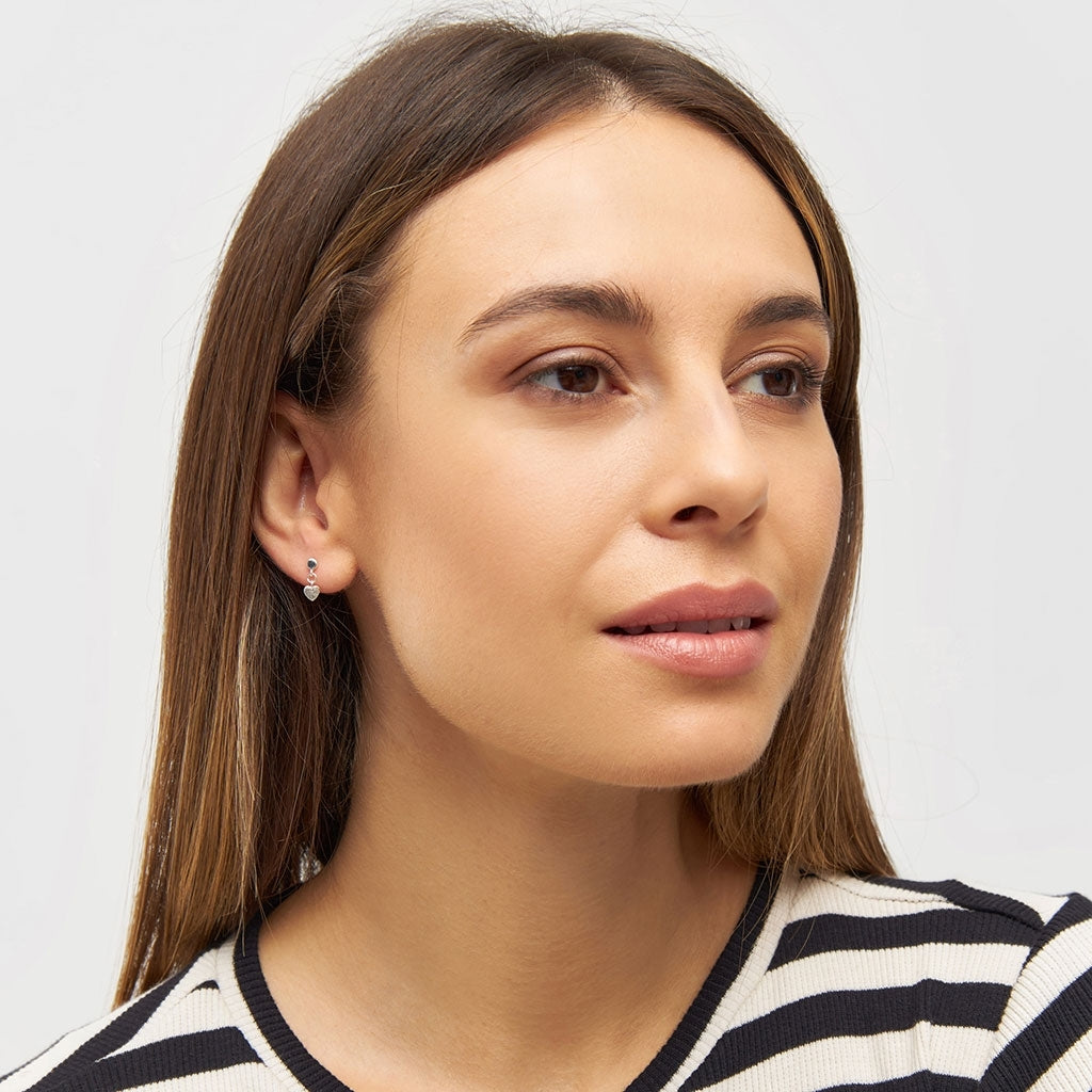 LULU Copenhagen Love U Dangling Ohrring 1 stück Ear stud, 1 pcs Silver Plated