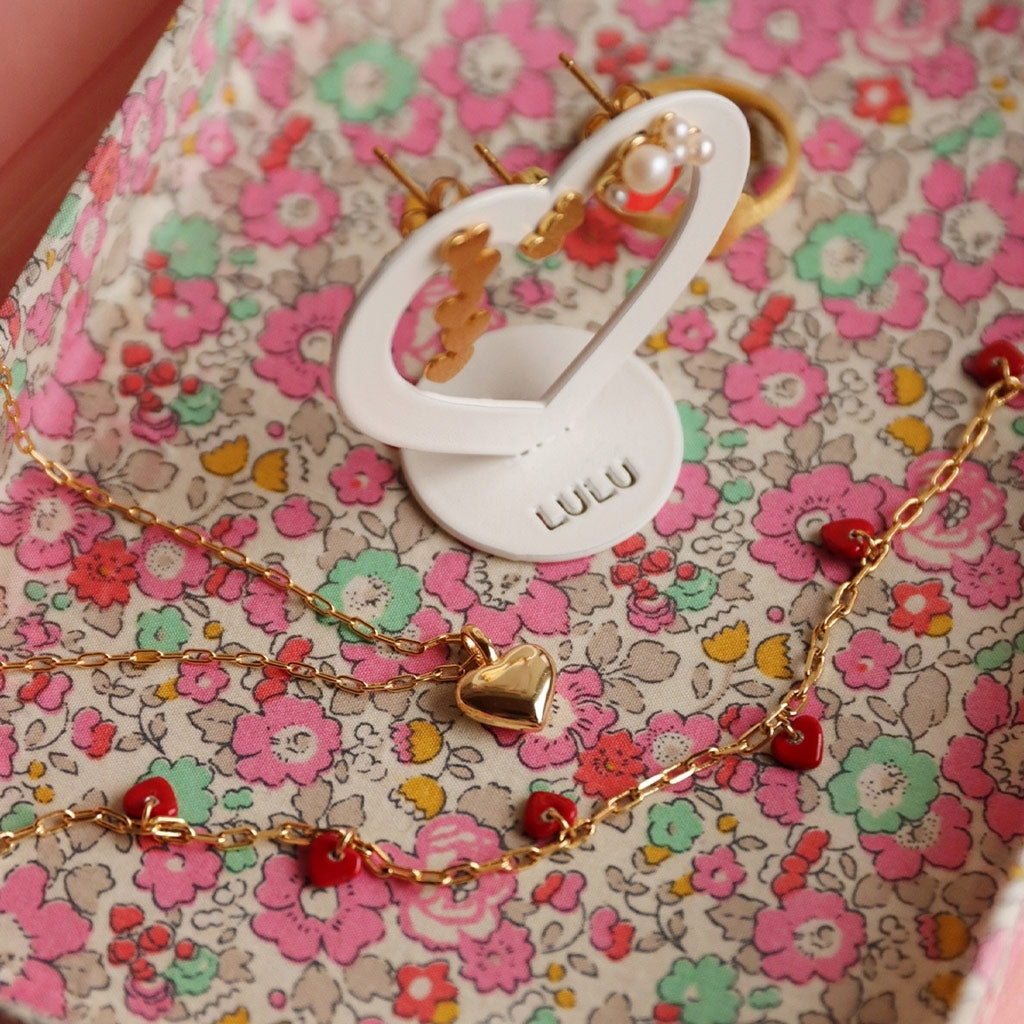 LULU Copenhagen Love U Halskette vergoldet Necklaces Passion Red