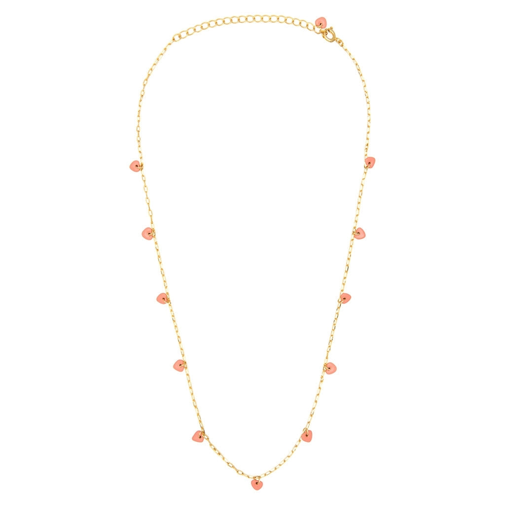 LULU Copenhagen Love U Halskette vergoldet Necklaces Burnt Coral