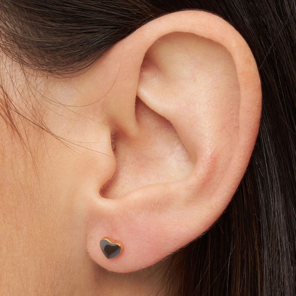LULU Copenhagen Love U Ohrring 1 stück Ear stud, 1 pcs Cocoa Powder