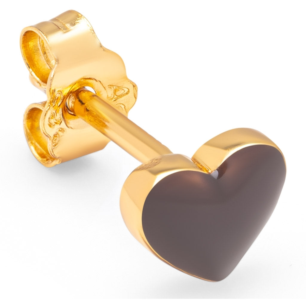 LULU Copenhagen Love U Ohrring 1 stück Ear stud, 1 pcs Cocoa Powder