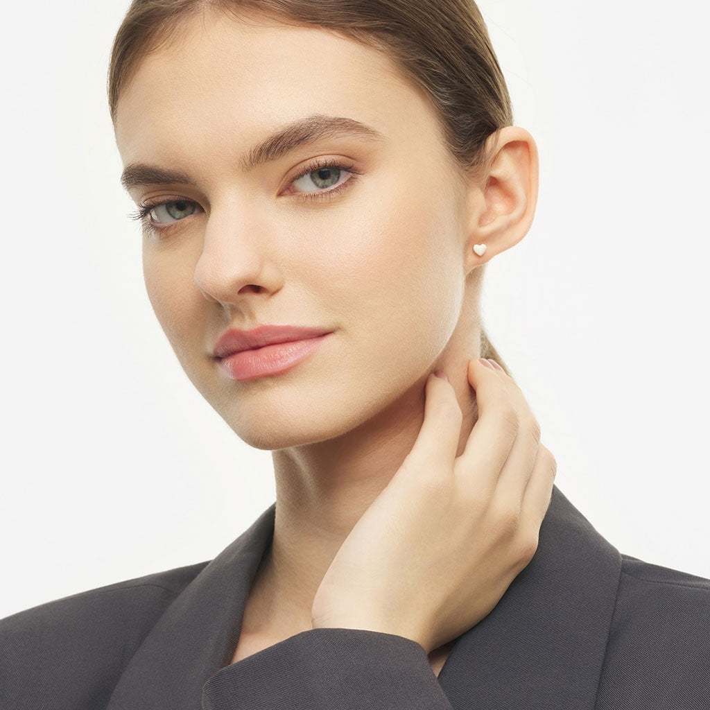 LULU Copenhagen Love U Ohrring 1 stück Ear stud, 1 pcs Coconut Milk