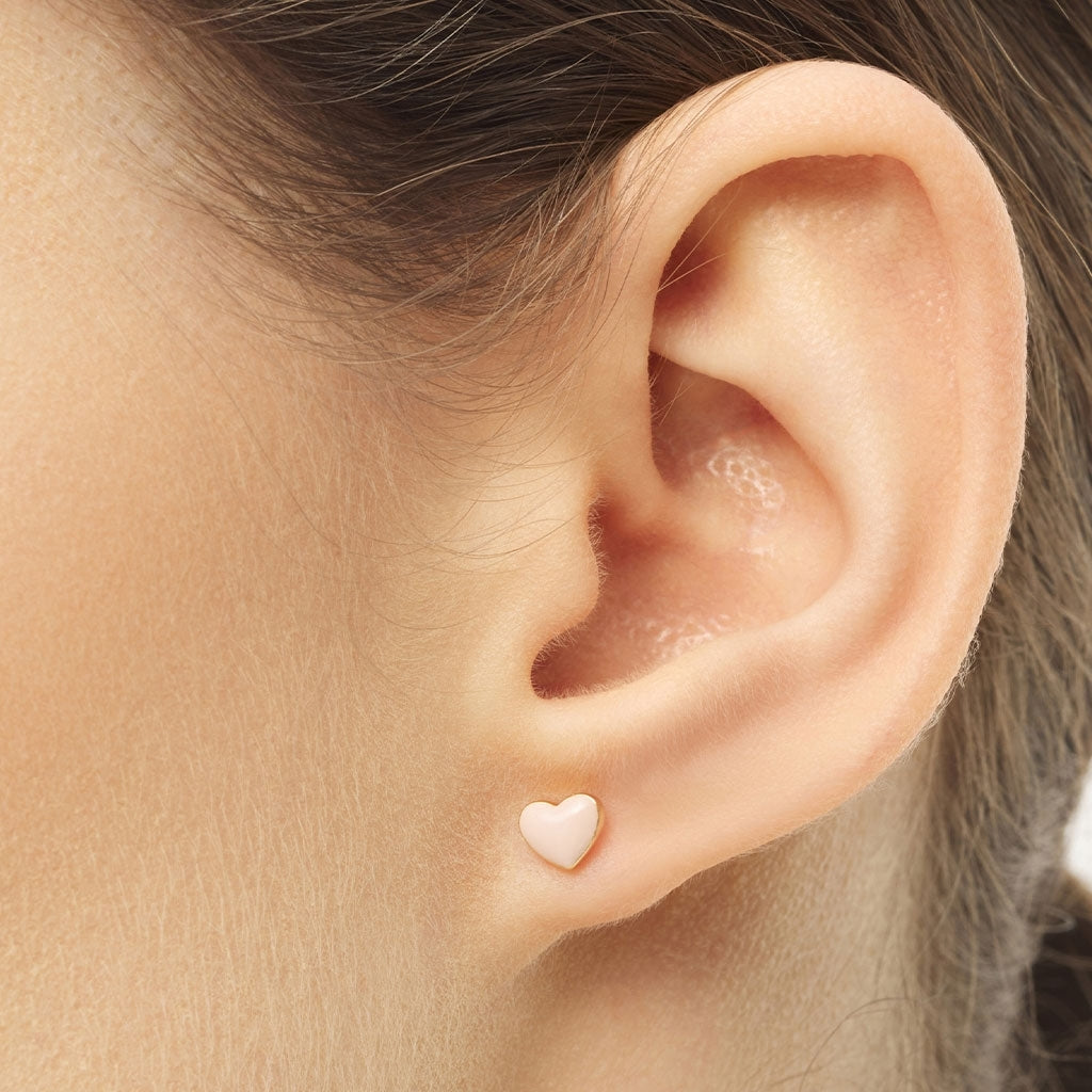 LULU Copenhagen Love U Ohrring 1 stück Ear stud, 1 pcs Dusty Peach