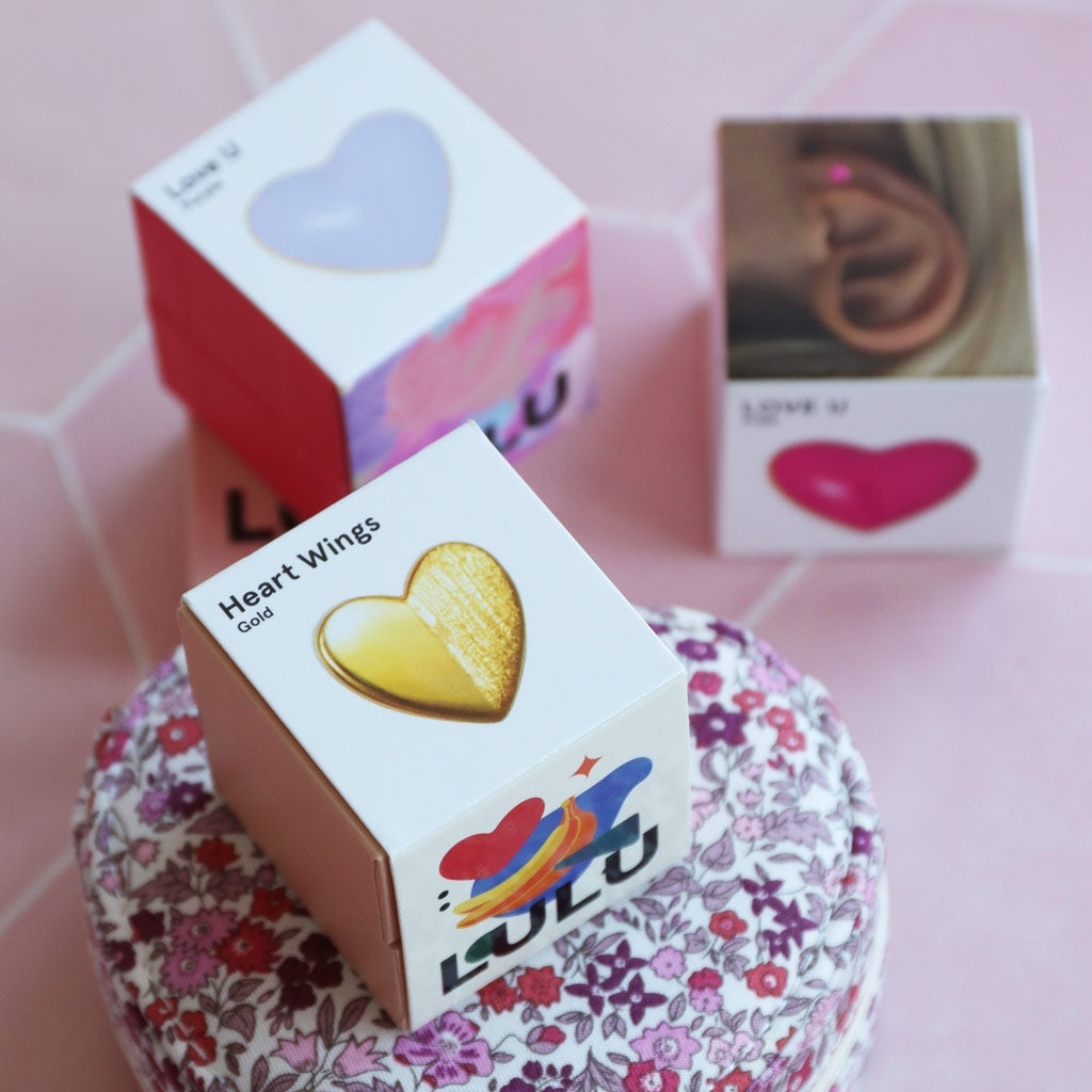 LULU Copenhagen Love U Ohrring 1 stück Ear stud, 1 pcs Lila