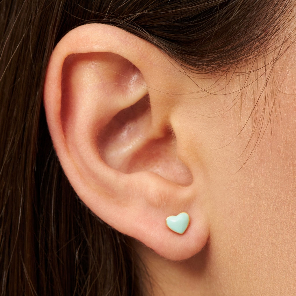 LULU Copenhagen Love U Ohrring 1 stück Ear stud, 1 pcs Minze