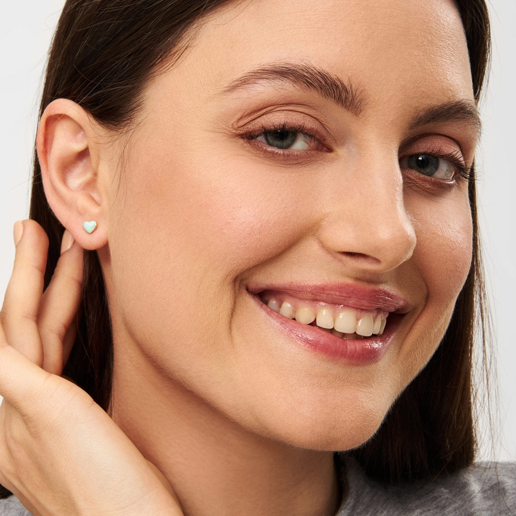 LULU Copenhagen Love U Ohrring 1 stück Ear stud, 1 pcs Minze