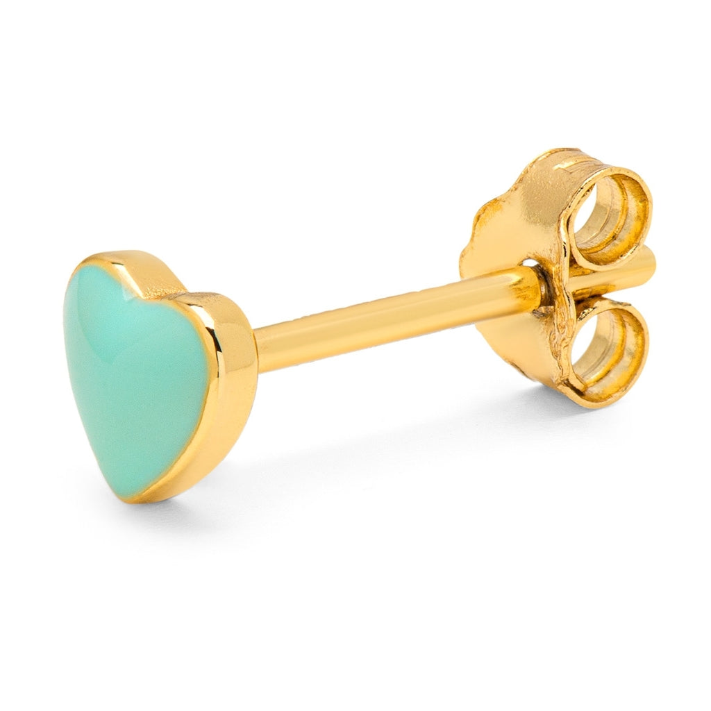 LULU Copenhagen Love U Ohrring 1 stück Ear stud, 1 pcs Minze
