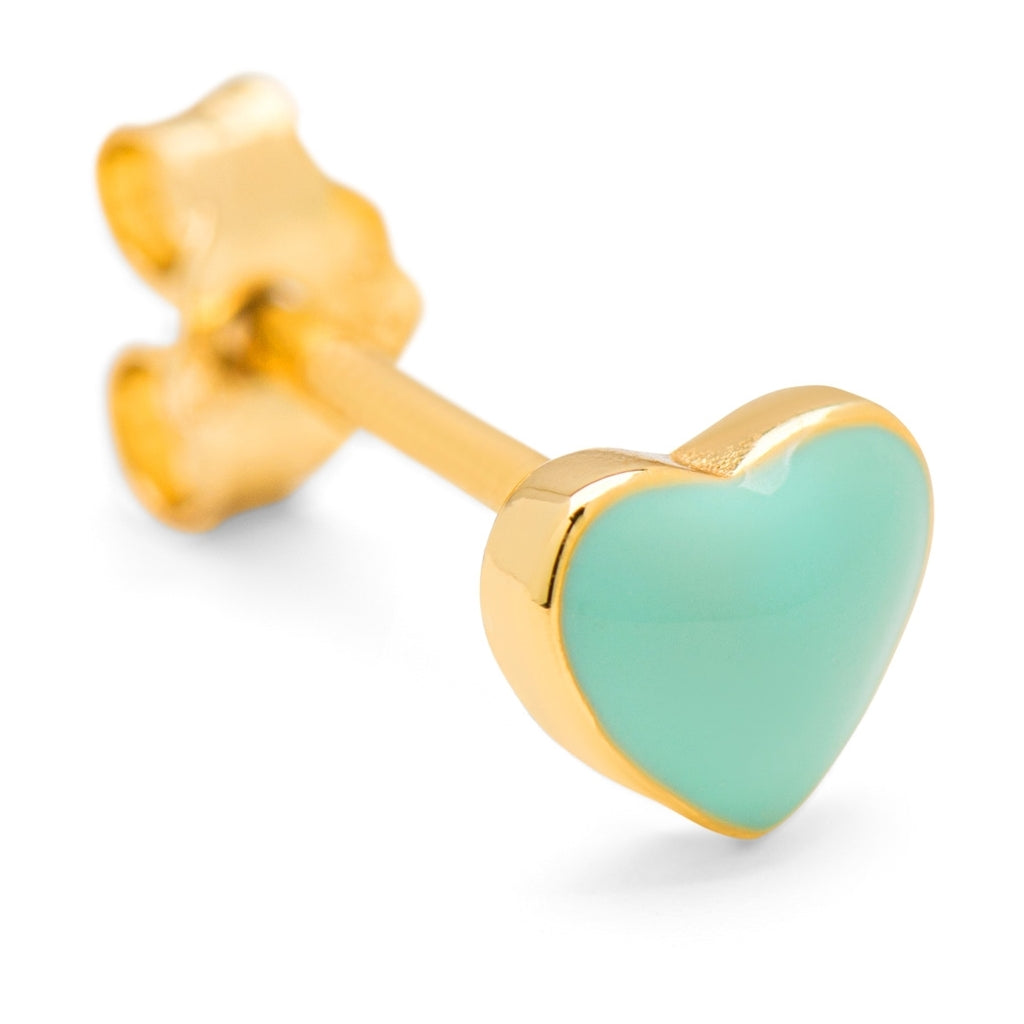 LULU Copenhagen Love U Ohrring 1 stück Ear stud, 1 pcs Minze