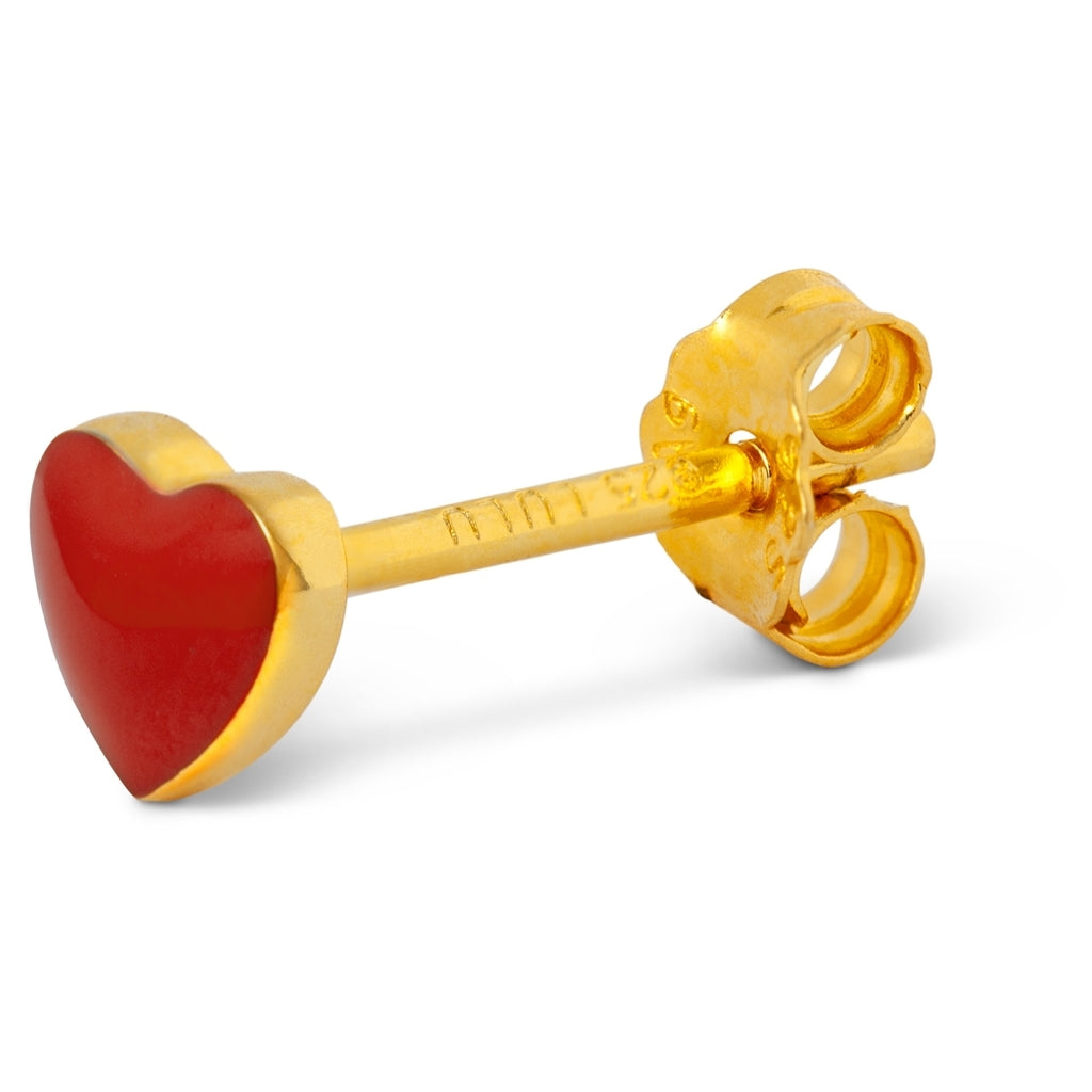 LULU Copenhagen Love U Ohrring 1 stück Ear stud, 1 pcs Passion Red
