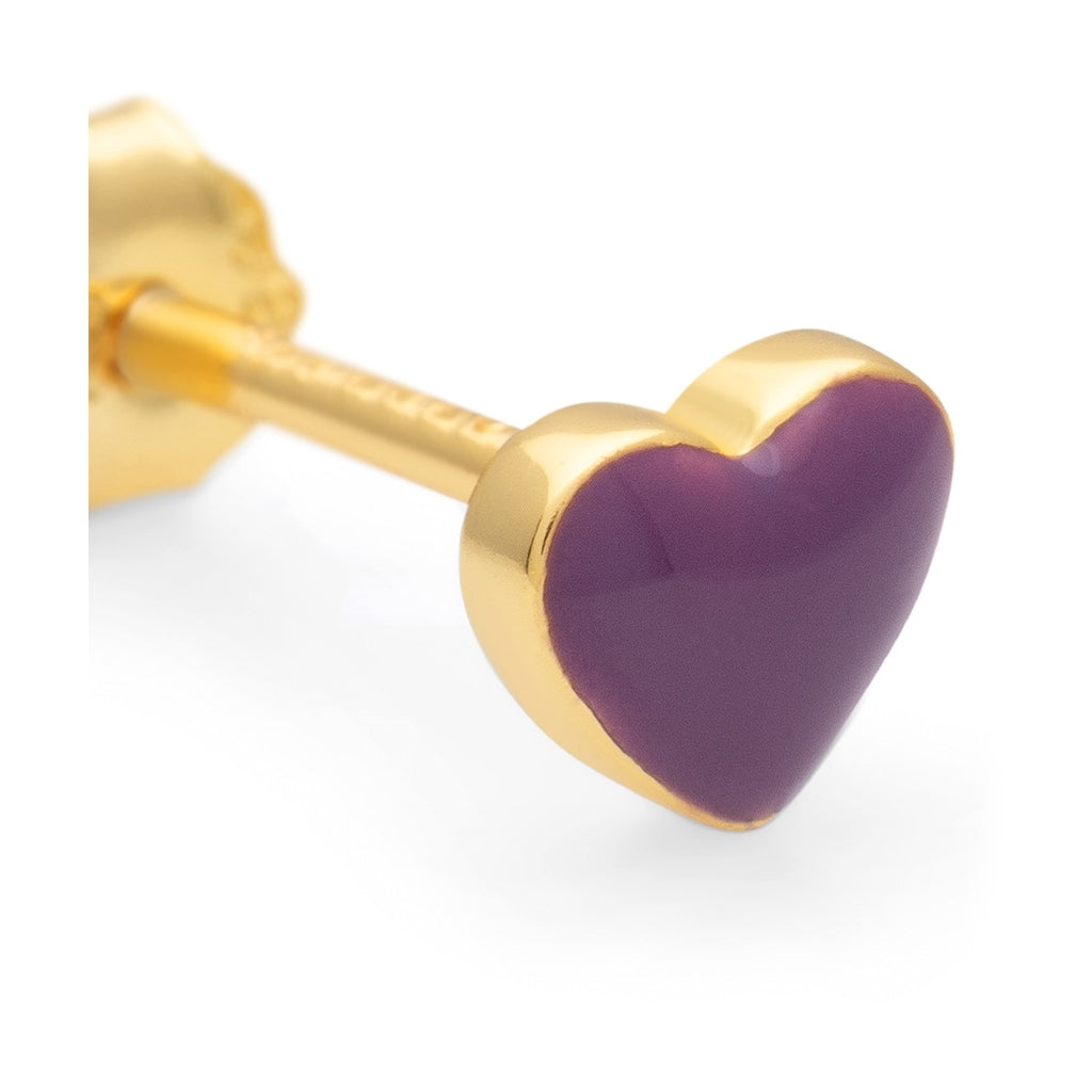 LULU Copenhagen Love U Ohrring 1 stück Ear stud, 1 pcs Purple Harvest