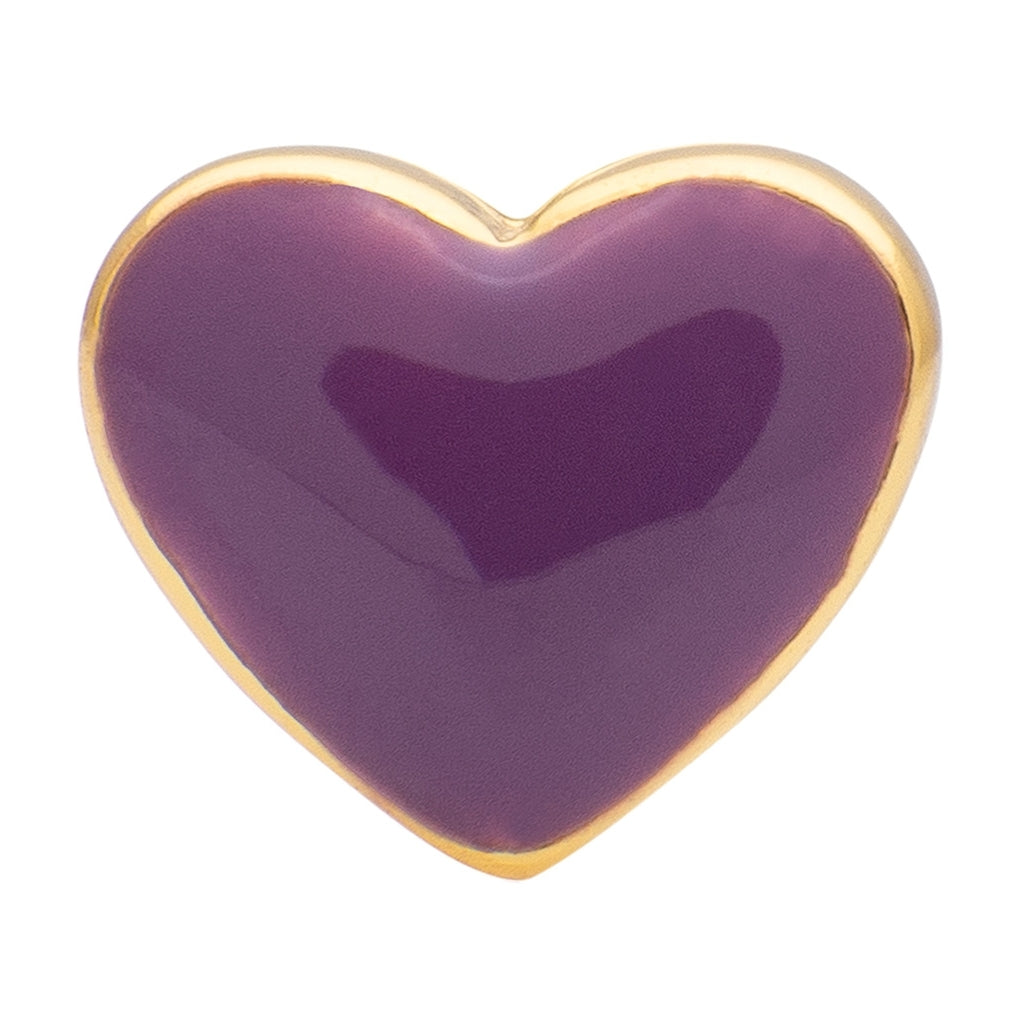 LULU Copenhagen Love U Ohrring 1 stück Ear stud, 1 pcs Purple Harvest