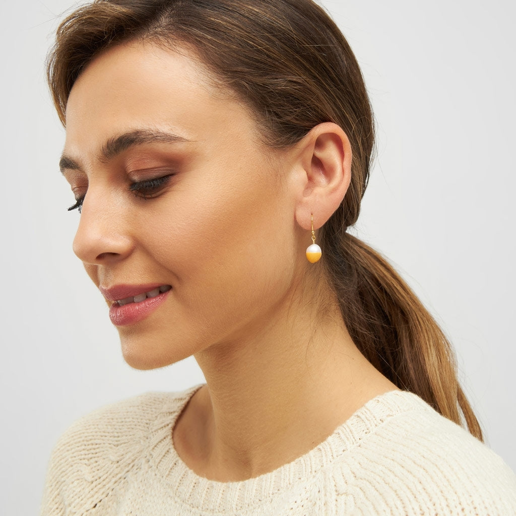 LULU Copenhagen LULU Baroque Ohrring 1 stück Ear stud, 1 pcs Marigold
