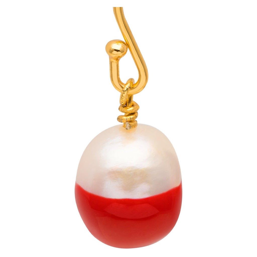 LULU Copenhagen LULU Baroque Ohrring 1 stück Ear stud, 1 pcs Passion Red
