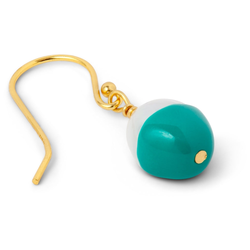 LULU Copenhagen LULU Baroque Ohrring 1 stück Ear stud, 1 pcs Petrol
