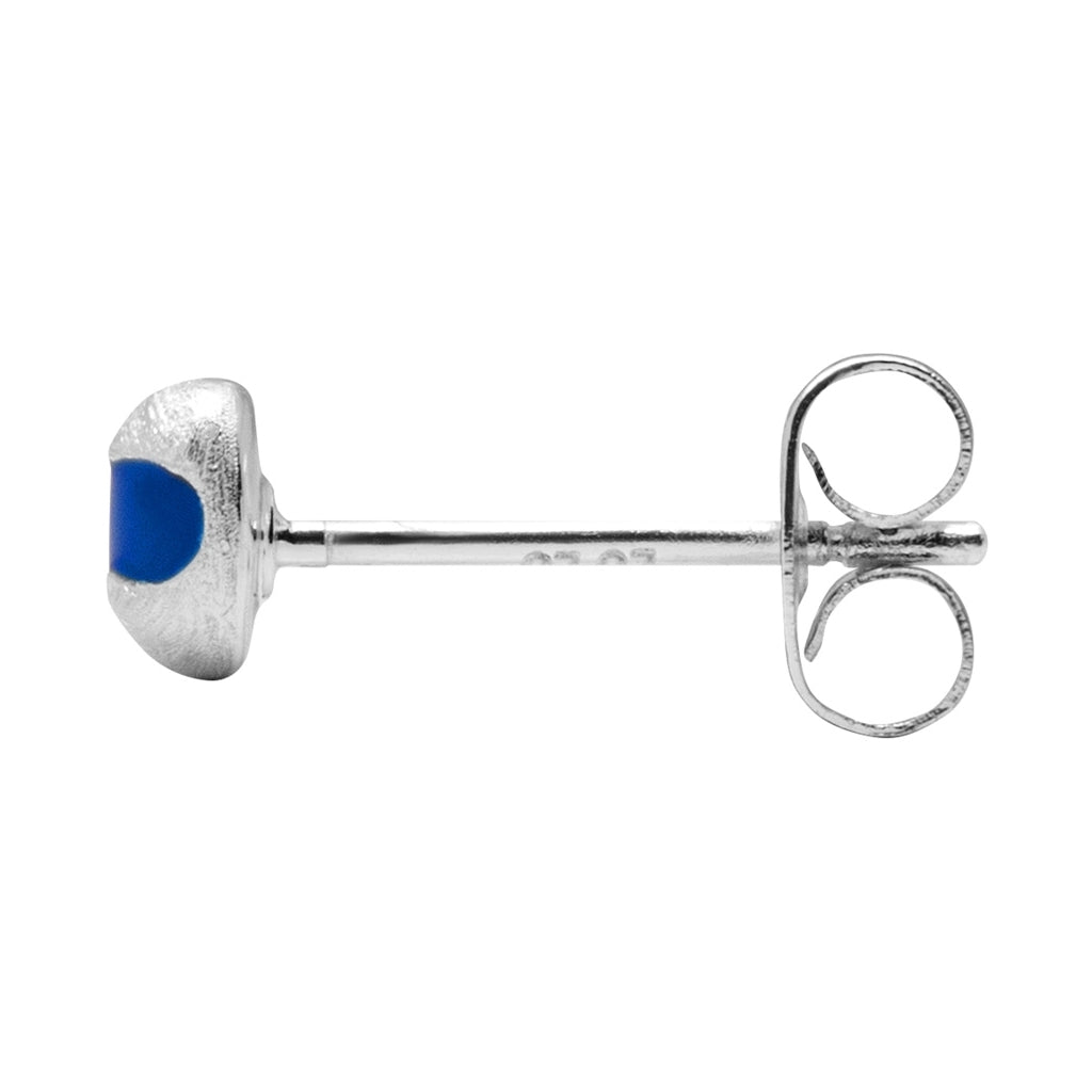 LULU Copenhagen Magic Stone Ohrring 1 stück versilbert Ear stud, 1 pcs Dazzling Blue