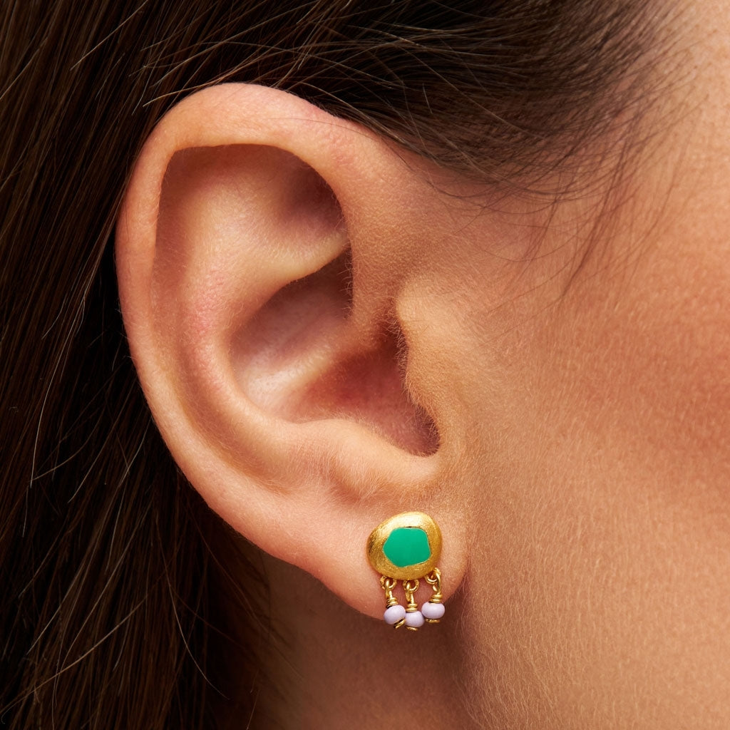 LULU Copenhagen Magic Stone Charms Ohrring 1 stück Ear stud, 1 pcs Vergoldet